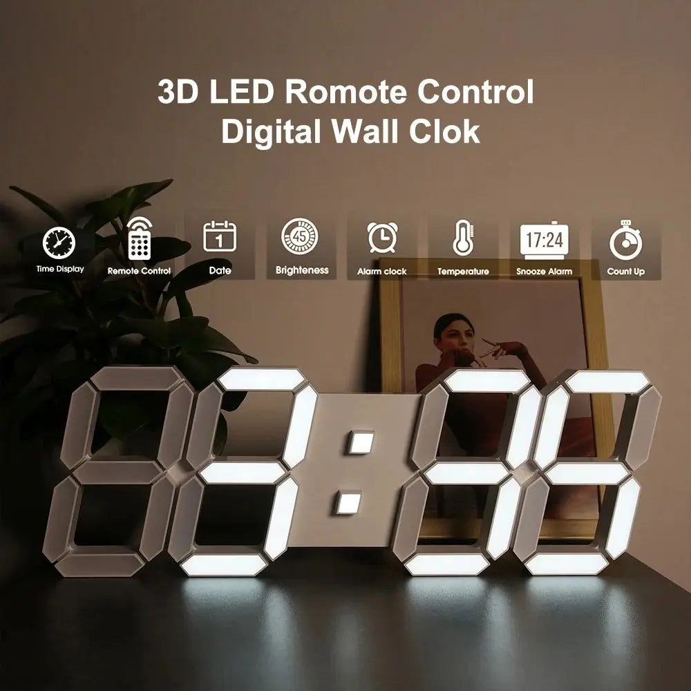 3D LED Wanduhr GlowTime