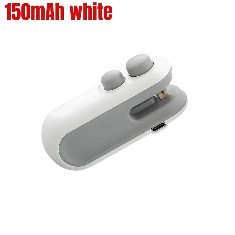2-in-1 Mini Beutelversiegler & Schneider – USB Wiederaufladbar