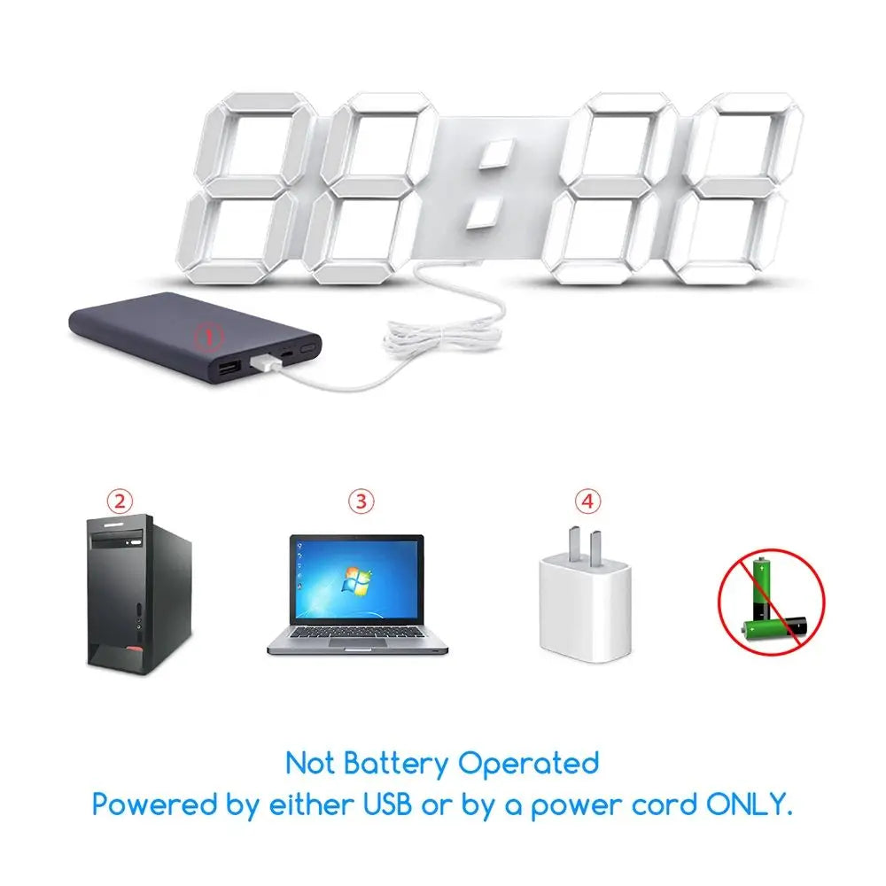 3D LED Wanduhr GlowTime