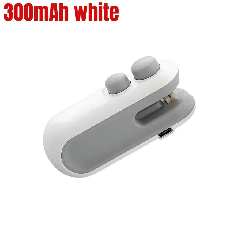 2-in-1 Mini Beutelversiegler & Schneider – USB Wiederaufladbar